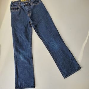 Old Navy adjustable waist slim fit dark wash jeans